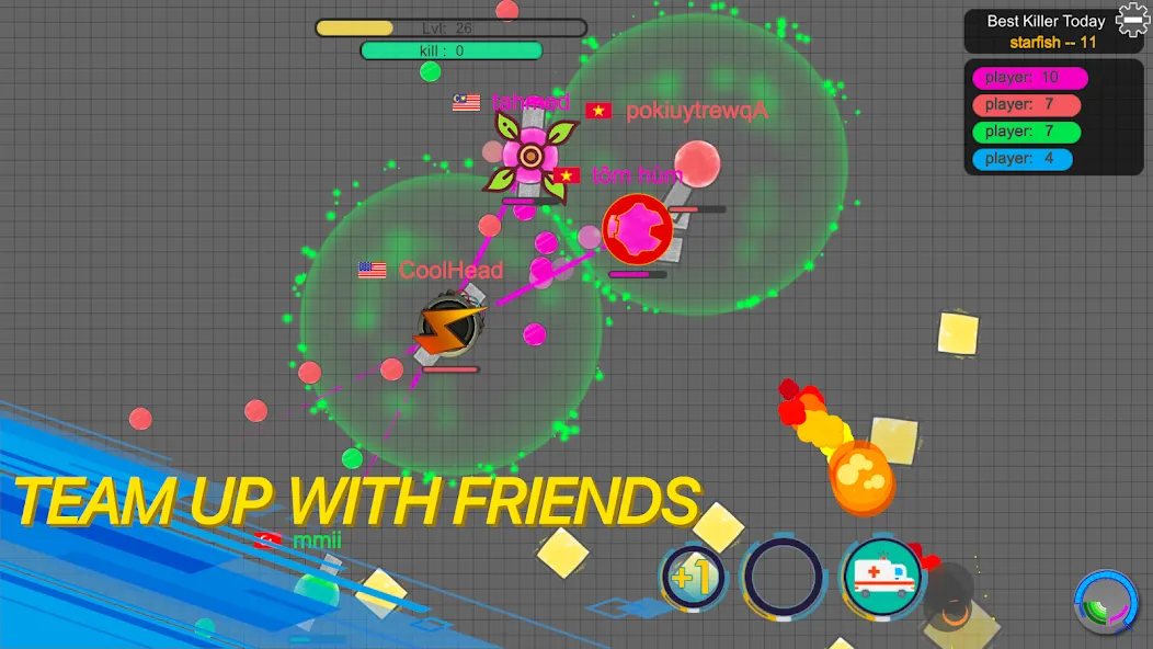 tank io games - piupiu.io  [МОД Mega Pack] Screenshot 2