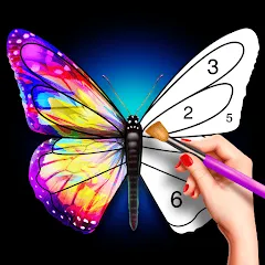Взломанная Tap Color Pro: Color By Number (Тап Колор Про)  [МОД Все открыто] - полная версия apk на Андроид