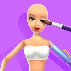 Скачать взлом Doll Makeover - DIY 3D Dolly  [МОД Много монет] - последняя версия apk на Андроид