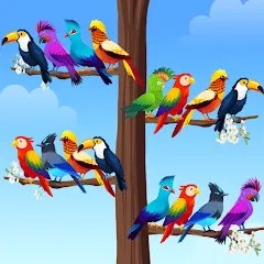 Скачать взлом Bird Sort - Color Puzzle  [МОД Unlocked] - полная версия apk на Андроид