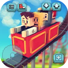 Скачать взлом Theme Park Craft: Build & Ride  [МОД Бесконечные монеты] - полная версия apk на Андроид