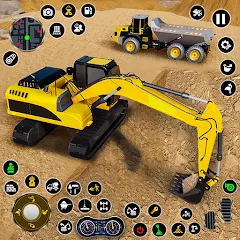 Скачать взломанную Construction Dump Truck Game (Конструкционный симулятор самосвала)  [МОД Бесконечные деньги] - последняя версия apk на Андроид