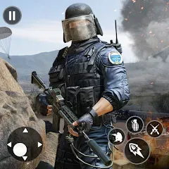 Взлом Gun Shooting Games Fps Offline  [МОД Много монет] - стабильная версия apk на Андроид