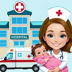 Взломанная My Hospital Town Doctor Games  [МОД Бесконечные деньги] - стабильная версия apk на Андроид