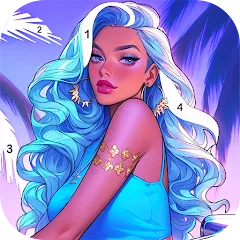 Скачать взлом Paint Color: Color by number  [МОД Меню] - последняя версия apk на Андроид