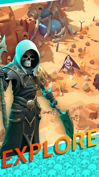 Necromancer Hero: Skeletons 3D (Некромантгерой)  [МОД Много денег] Screenshot 3
