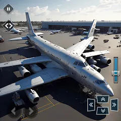 Взломанная Real Plane Flying Simulator  [МОД Mega Pack] - последняя версия apk на Андроид