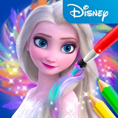Скачать взломанную Disney Coloring World (Дисней)  [МОД Все открыто] - последняя версия apk на Андроид