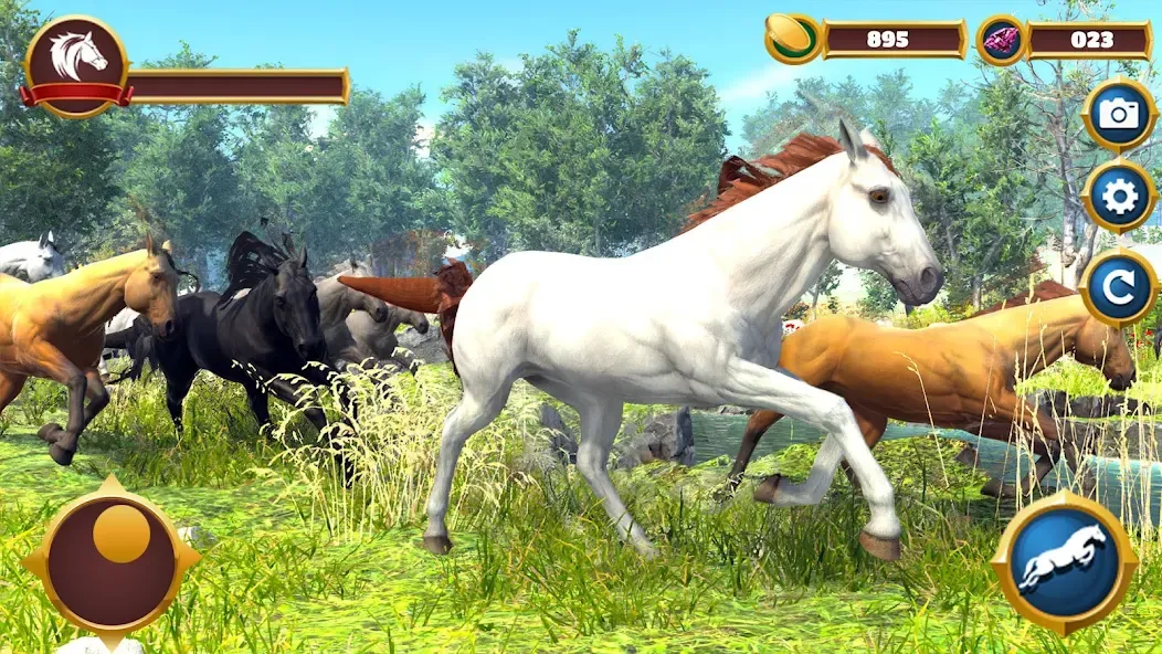 Virtual Horse Family Simulator  [МОД Бесконечные деньги] Screenshot 1