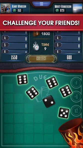 Farkle online 10000 Dice Game  [МОД Unlocked] Screenshot 3