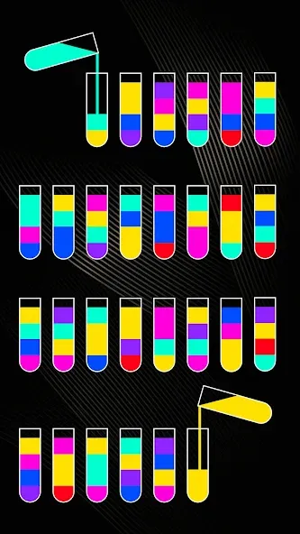 SortPuz 3D: Water Color Sort (СортПаз 3Д)  [МОД Все открыто] Screenshot 3