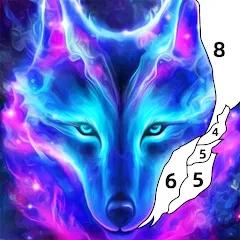 Скачать взломанную Wolf Coloring Book Color Game (Вульф Колоринг Бук Колор Гейм)  [МОД Много денег] - стабильная версия apk на Андроид